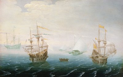 Shipping on Stormy Seas by Aert van Antum